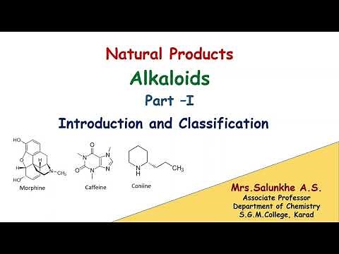 Natural Products: Alkaloids Part I : Introduction and Classification#chemistry #alkaloid #pharmacy
