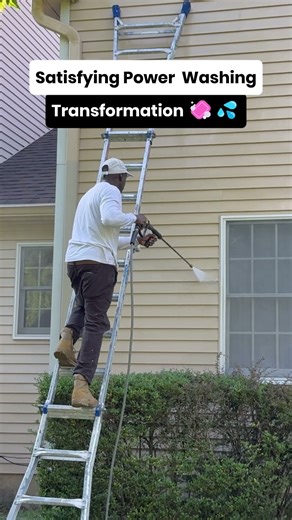 Satisfying Power Washing Transformation 🧼💦 | Watch This Dirty-to-Clean Magic in Progress!