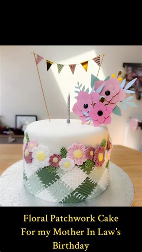 Delicious Patchwork Cake for Mother's Birthday Celebration