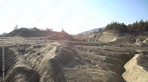 Interesting view mud volcano bubble boiling. Mud Volcanoes stand for one of the most interesting mixed reservations in Europe. Gas Coming Out of the Mud Volcanoes of Methane. Bubbling Mud Pool