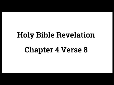 Holy Bible Revelation 4:8