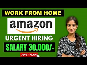 Amazon Work From Home Jobs 2025 | Jobs For 12th Pass Students | Jobs For Students Online At Home