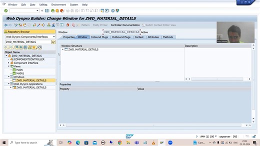 21 - Web Dynpro ABAP - Inbound and Outbound Plugs - Practical Demo Part3