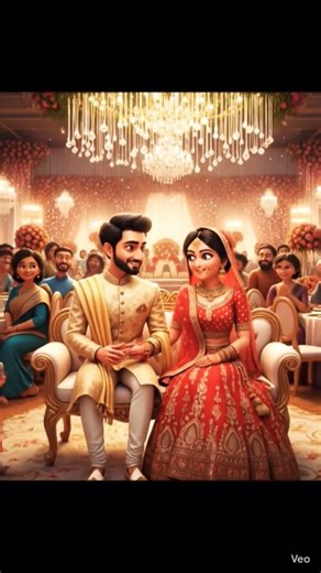 Luxury Wedding Scene | Beautiful Bride & Groom | Full Wedding Atmosphere | 3D Cinematic Wedding