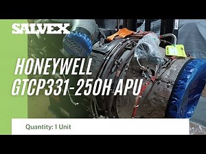 Virtual Product Inspection at Salvex - PN: 381388-1 Honeywell GTCP331-250H APU in SV Condition