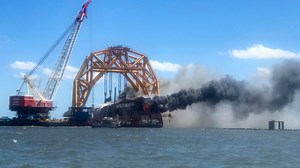 Golden Ray catches fire off St. Simons Island during salvage effort, no injuries reported