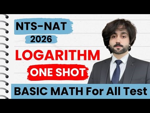NTS Past Papers Logarithm 1 Shot I Logarithms I Logs & Antilogs I Logarithm Problems I NTS NAT 2026