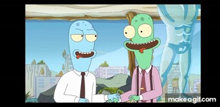 Terry and korvo solar opposites making out ok on Make a GIF