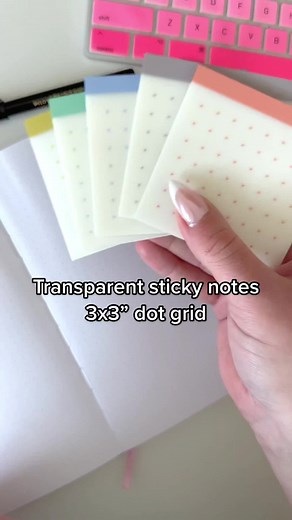 New Transparent Sticky Notes 3x3