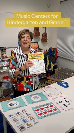 Super Simple Music Centers is a great resource for your Kindergarten and Grade 1 music classes! Get it at store.musicplay.ca! (Link in bio!) #musicplayonline #musicteachers #musicclass #elementarymusic #musiced #musicplay | Musicplay