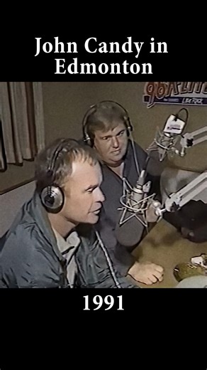 John Candy doing radio interviews in Edmonton in 1991 | Old Canada Series