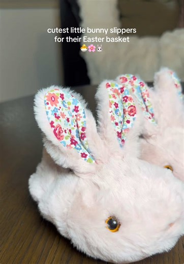& there are more colors!!! the cutest fuzziest soft slippers for your girl #easterbasket #toddlermom #girlmom