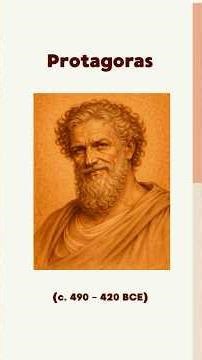 Philosophy in quick images. Protagoras