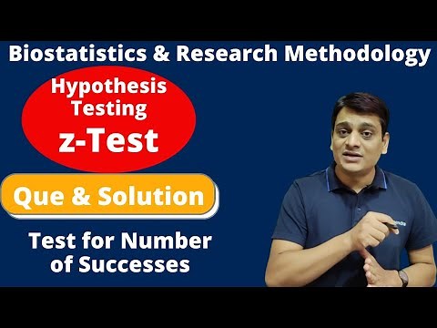 Part 3: Hypothesis Testing (z-Test)| Questions & Solution | Test for number of Successes| Statistics