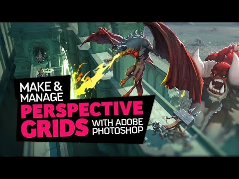 Perspective Grids in Photoshop in One Minute - Plus Ten Minute Perspective Fundamentals and Usage