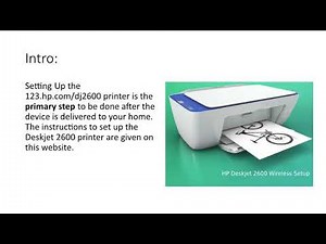 HP Deskjet 2600 First-Time Installation Guidance | 123.hp.com/dj2600