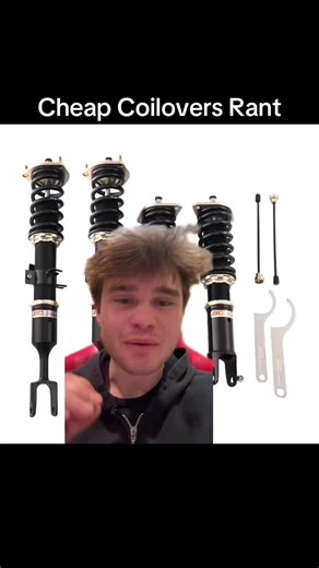 Thoughts on cheap coilovers? #tunercars #coilovers #carmods #suspension #carsoftiktok