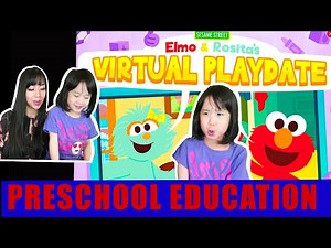 Sesame Street Elmo and Rosita's Playdate | Play fun learning games with Elmo, Rosita, Ella and Mommy