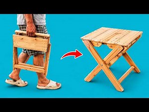 DIY Folding Chair That Folds Into a Portable Carry Case - Woodworking Project