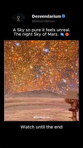 The pure Sky in Mars Night 🌌🟠 | #shorts