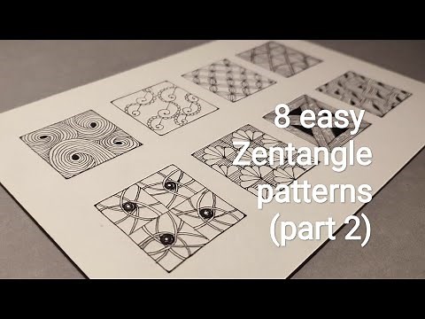 8 easy Zentangle patterns for beginners (part 2)