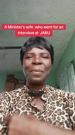 Minister's Wife Interview Experience at JABU