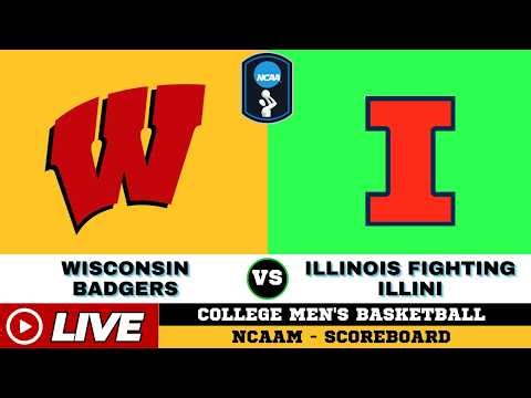 🔴LIVE : Wisconsin Badgers Vs Illinois Fighting Illini | SCOREBOARD | NCAAM | 11/02/2026