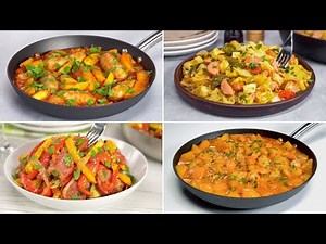 4 Deliciously SAUSAGE DINNER Recipes | Quick & Easy! Recipes by Always Yummy!