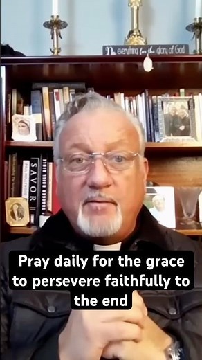 Fr. Dan Reehil - Pray daily for the grace to persevere faithfully to the end #shorts