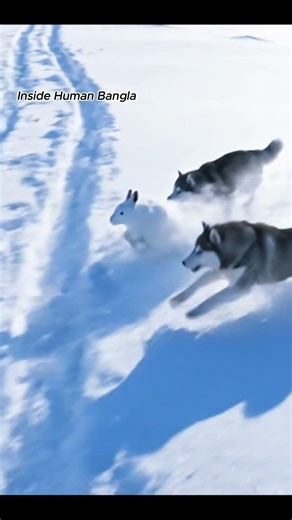 Arctic Fox Chasing Rabbit in Endless Snow | Ultra Realistic Wildlife Chase