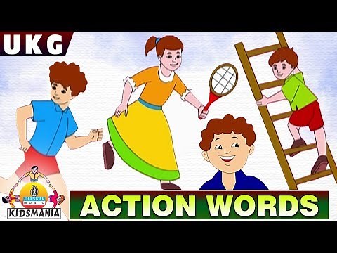 UKG | Action words | Educational Videos for Kids | Teach your Kids at Home