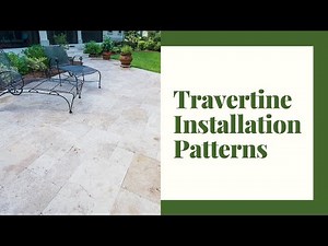 What Are The Most Common Travertine Installation Patterns?