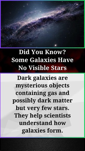 Did You Know? Some Galaxies Have No Visible Stars