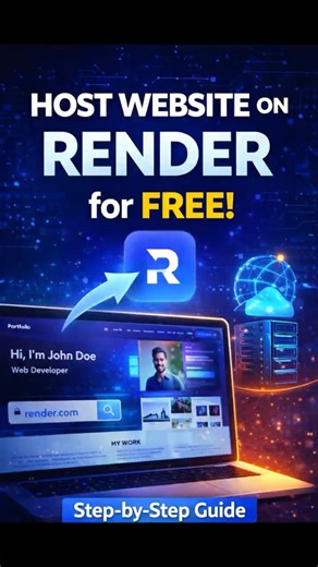 How to Host website for FREE on Render #shortvideo #shorts #short #techsujal #render #hosting
