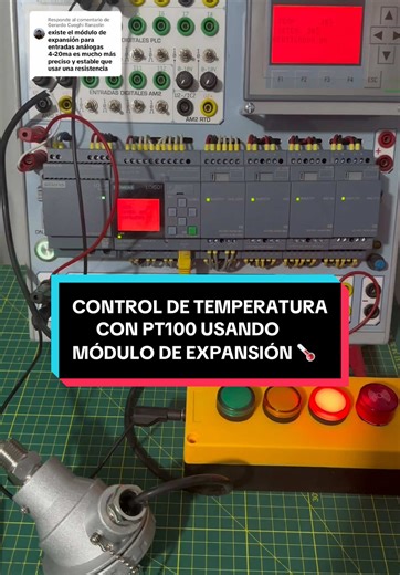Control de Temperatura con PT100 y Módulo de Expansión