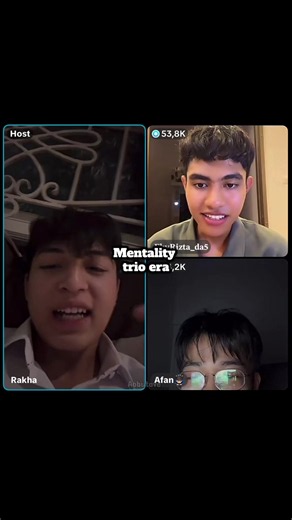 Trio era satu ini sumpah ngakak bener ya Allah😭🤣 #ebyda5 #radenrakhadpp #afanda5 #mentality #fypp