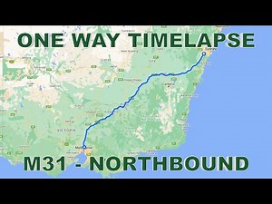M31 | Melbourne to Sydney | ONE WAY TIMELAPSE | Victorian and NSW M Routes | Time Lapse Driving 4K