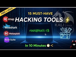 💀 15 MUST-HAVE Ethical Hacking Tools — Learn Them in 10 Minutes!