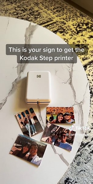 obsessed with the Kodak step printer! It’s Bluetooth and does not require ink! #kodak #photoprint #memories #travelphotography