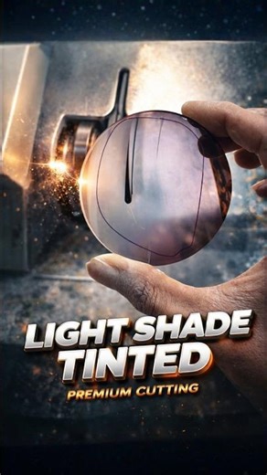 Premium Light Shade Coloured Lens Cutting | How To Cut Light Shade Lenses