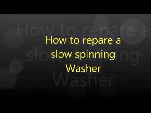Washing machine slow to spin