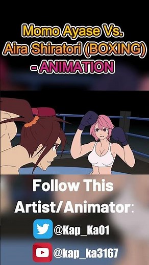 Momo Ayase Vs. Aira Shiratori (BOXING) - ANIMATION #dandadan #boxing #fighting #anime