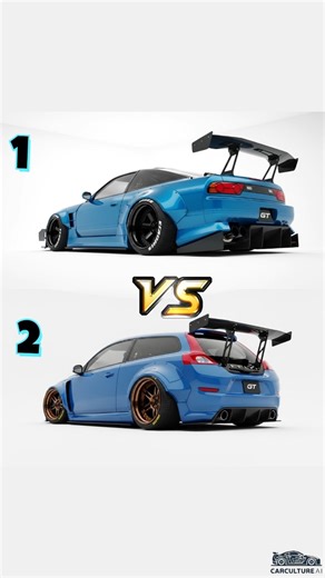 240SX vs. Volvo C30 - Widebody Showdown!