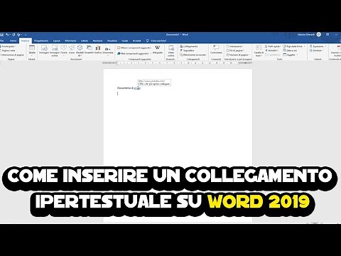 Come inserire un collegamento ipertestuale su Word 2019
