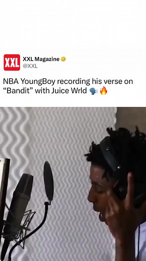 361K views · 5.2K reactions | NBA YoungBoy recording his verse on “Bandit” with Juice Wrld ️ | XXL Magazine | Facebook