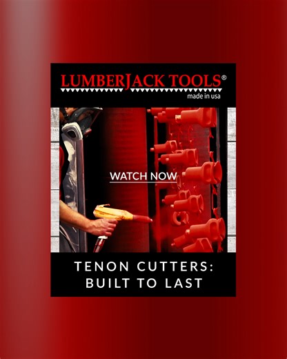 🔨 Every Lumberjack Tools Tenon Cutter starts with solid cast aluminum and is carefully crafted to deliver unmatched durability. 🇺🇸 Proudly made in the USA. Built for makers. 👉 WATCH NOW | Lumberjack Tools