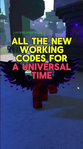 All New Codes in A Universal Time Roblox (Update)