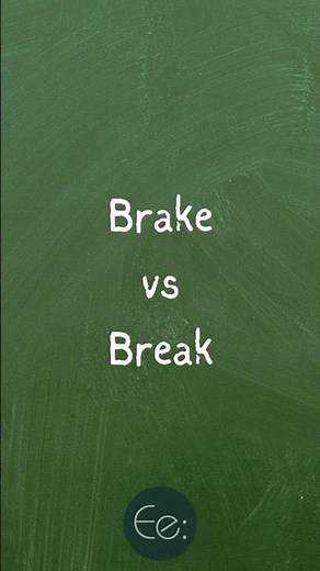 Brake vs. Break 🛑💔 What's the Difference? #english #explained #break #brake #stop #meaning #confused
