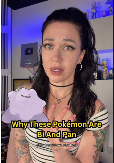 These Pokémon are either bi or pan icons and if you know you know and if you don’t know you’re about to find out (just jokes I’m bi and making fun of myself 🫶🏻) Sylveon is pan because it literally cannot evolve unless it has formed a deep enough emotional bond with you it doesn’t care what you look like, what type you are, or what your base stats say, Sylveon looked at the entire concept of physical attraction and said “I don’t know her” Ditto is bi because will match with anyone and do it wit