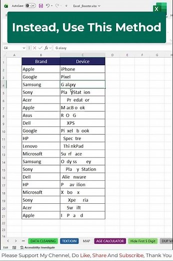 Remove Extra Spaces in Excel using Find & Replace💡 #excel #shorts #exceltips #exceltricks